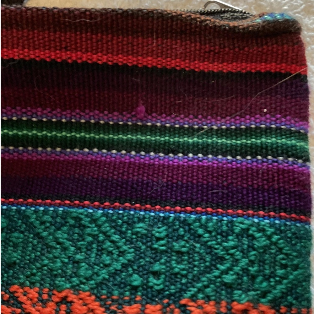 striped zipped tote bag - Picture 6 of 9